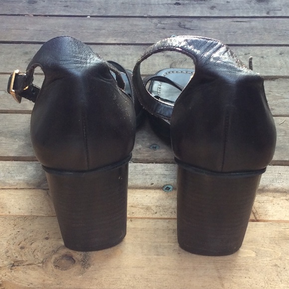 square toe heeled sandals - Picture 4 of 5